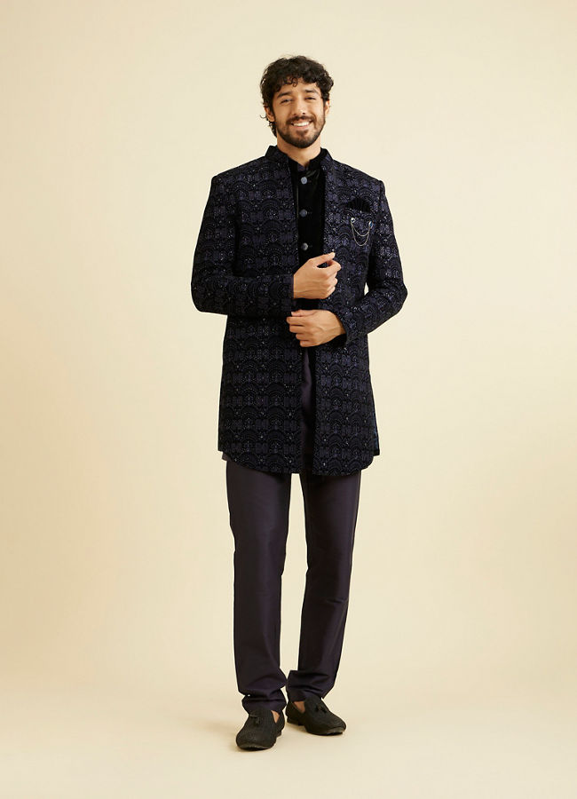 Indo western dress for mens manyavar hotsell